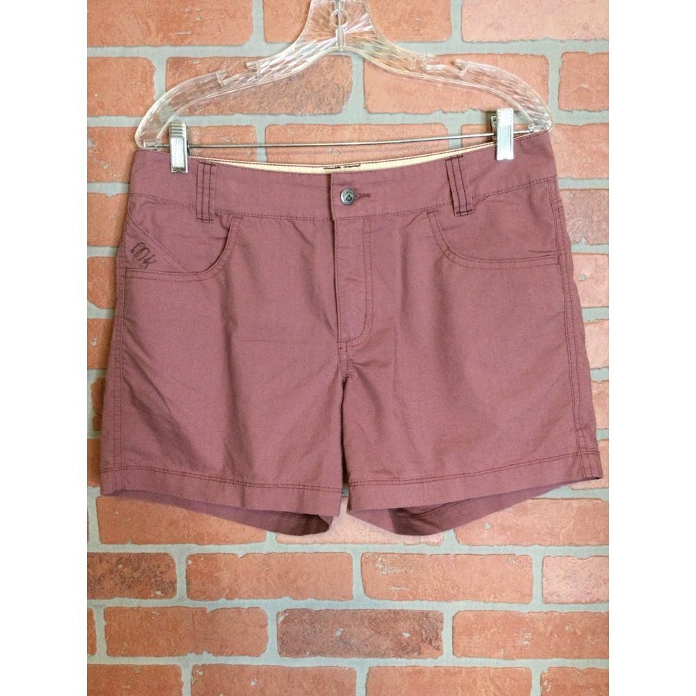 Mountain Khakis Women's Cotton Flat Front Chino Shorts Pockets Summer Size 10